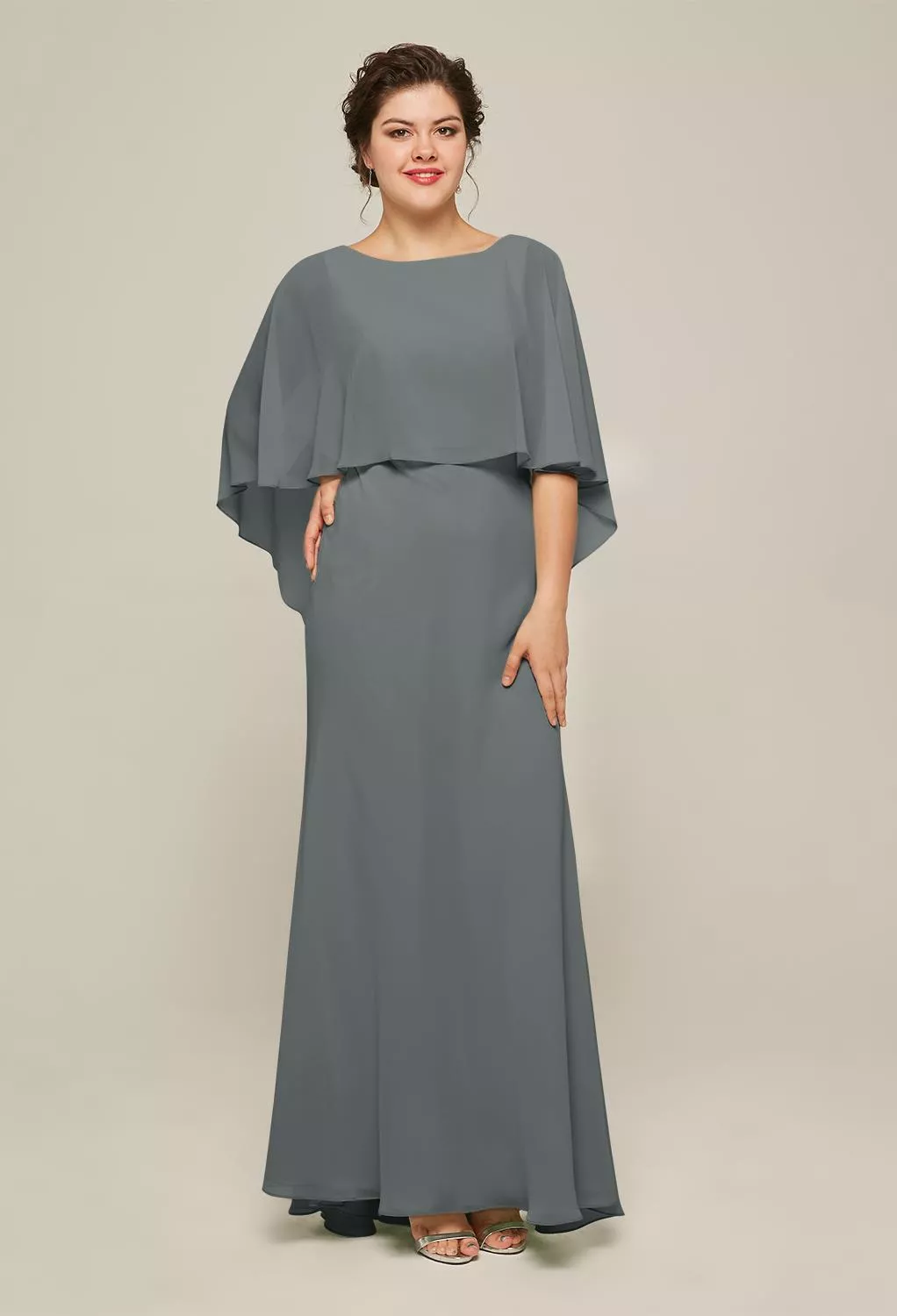 AW Adina Steel Gray  Mother of the Bride Dresses