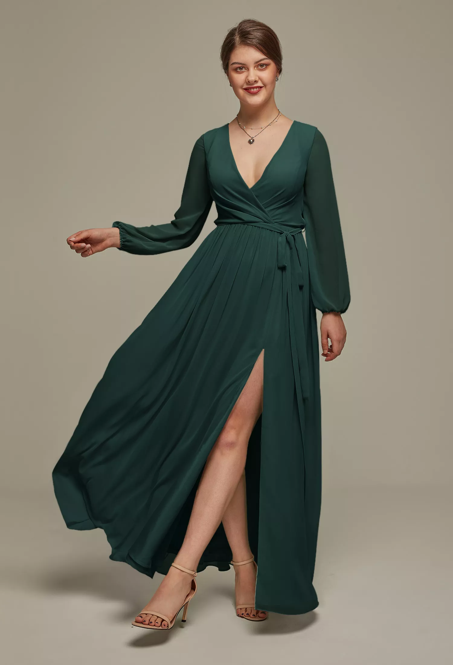 AW Diyan Dark Emerald  Maternity Bridesmaid Dresses