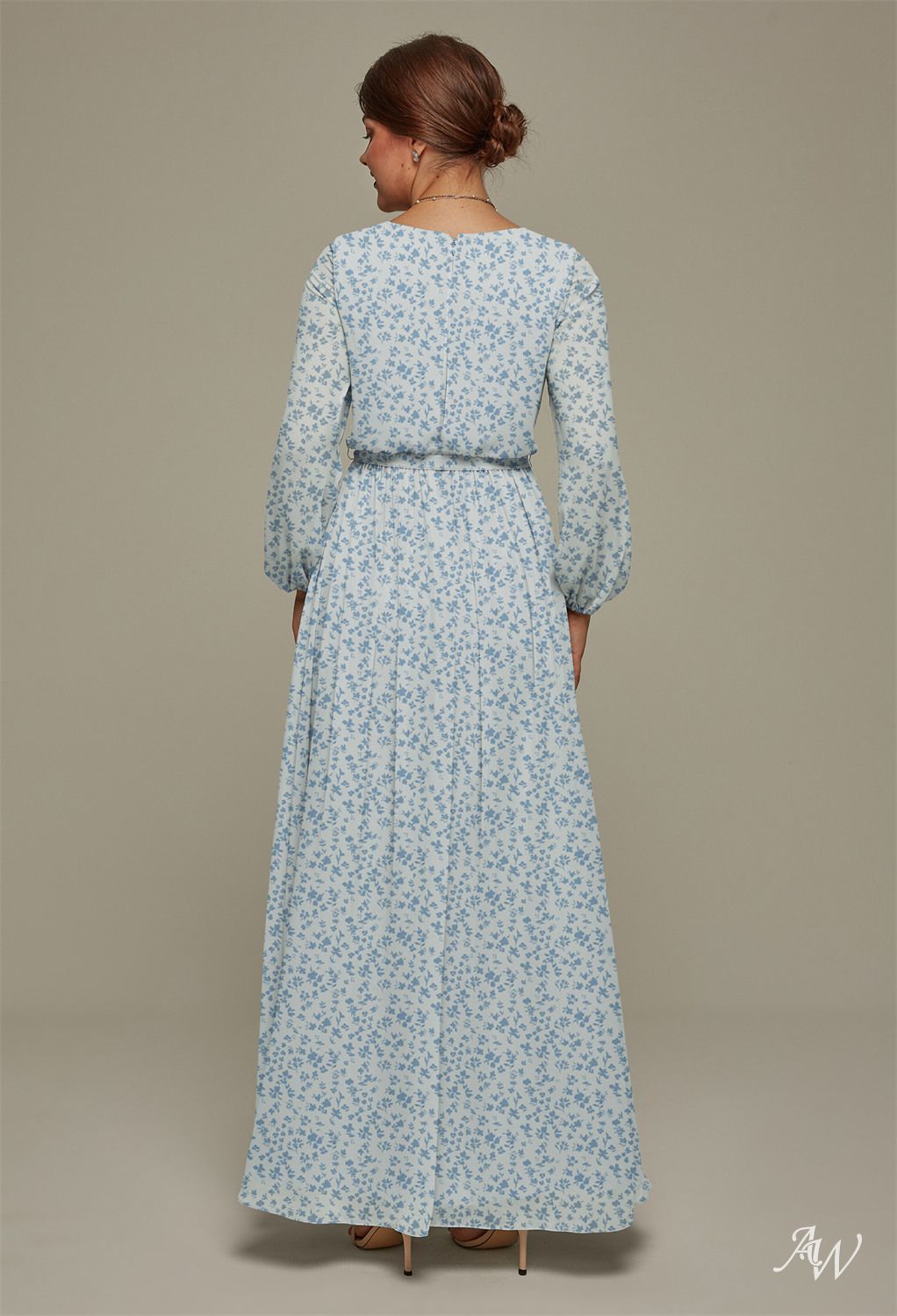 AW Diyan Skyblue Star Floral Bridesmaid Dresses image2