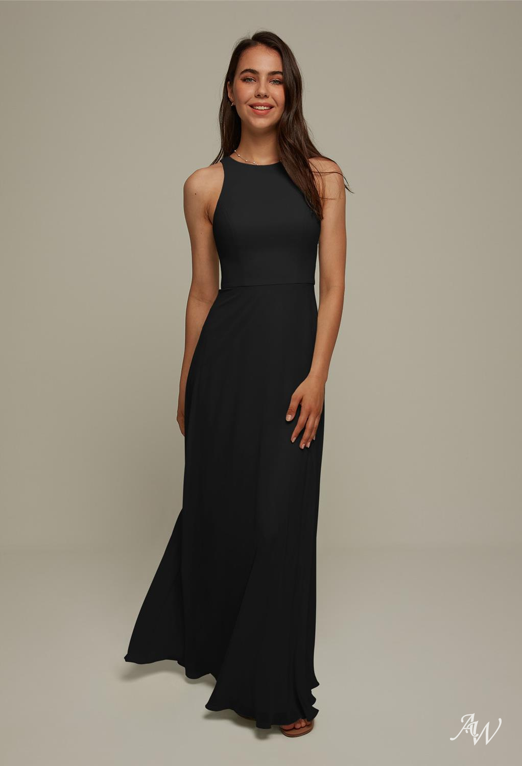 AW Elberta Black Bridesmaid Dresses image1