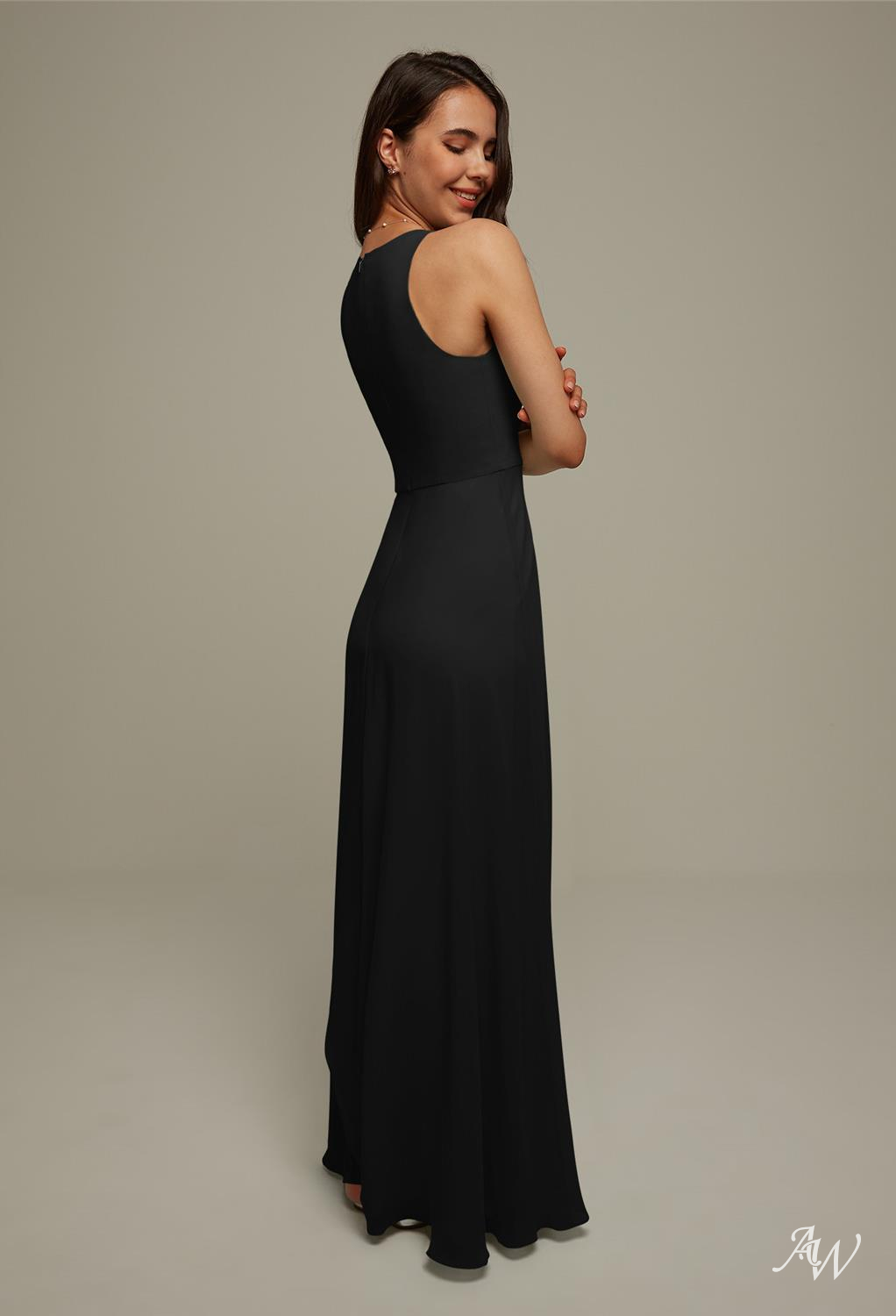 AW Elberta Black Bridesmaid Dresses image3