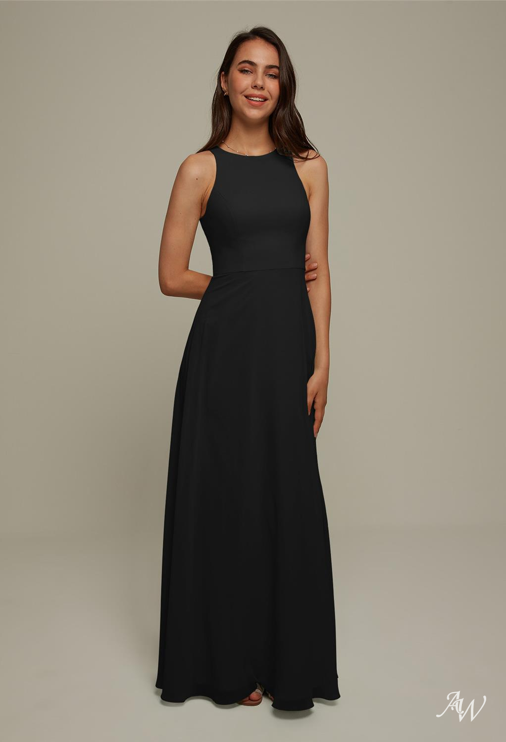 AW Elberta Black Bridesmaid Dresses image5