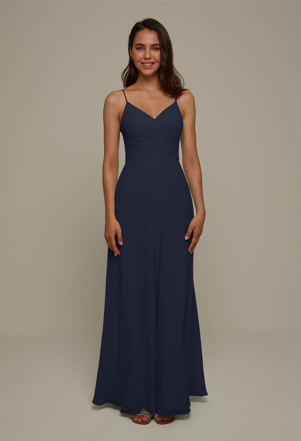 AW Coralie Dark Navy  Spring Wedding Guest Dresses