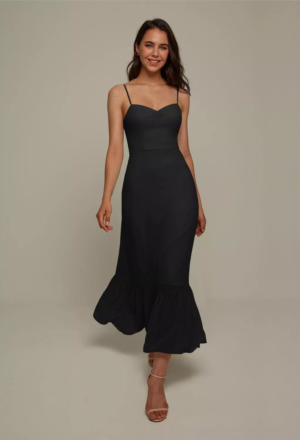 AW Denise Black  Beach Wedding Guest Dresses