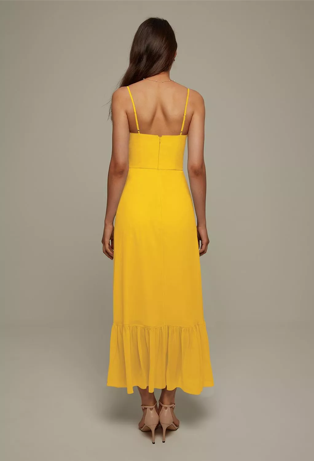 AW Denise Mustard Yellow  Wedding Guest Dresses