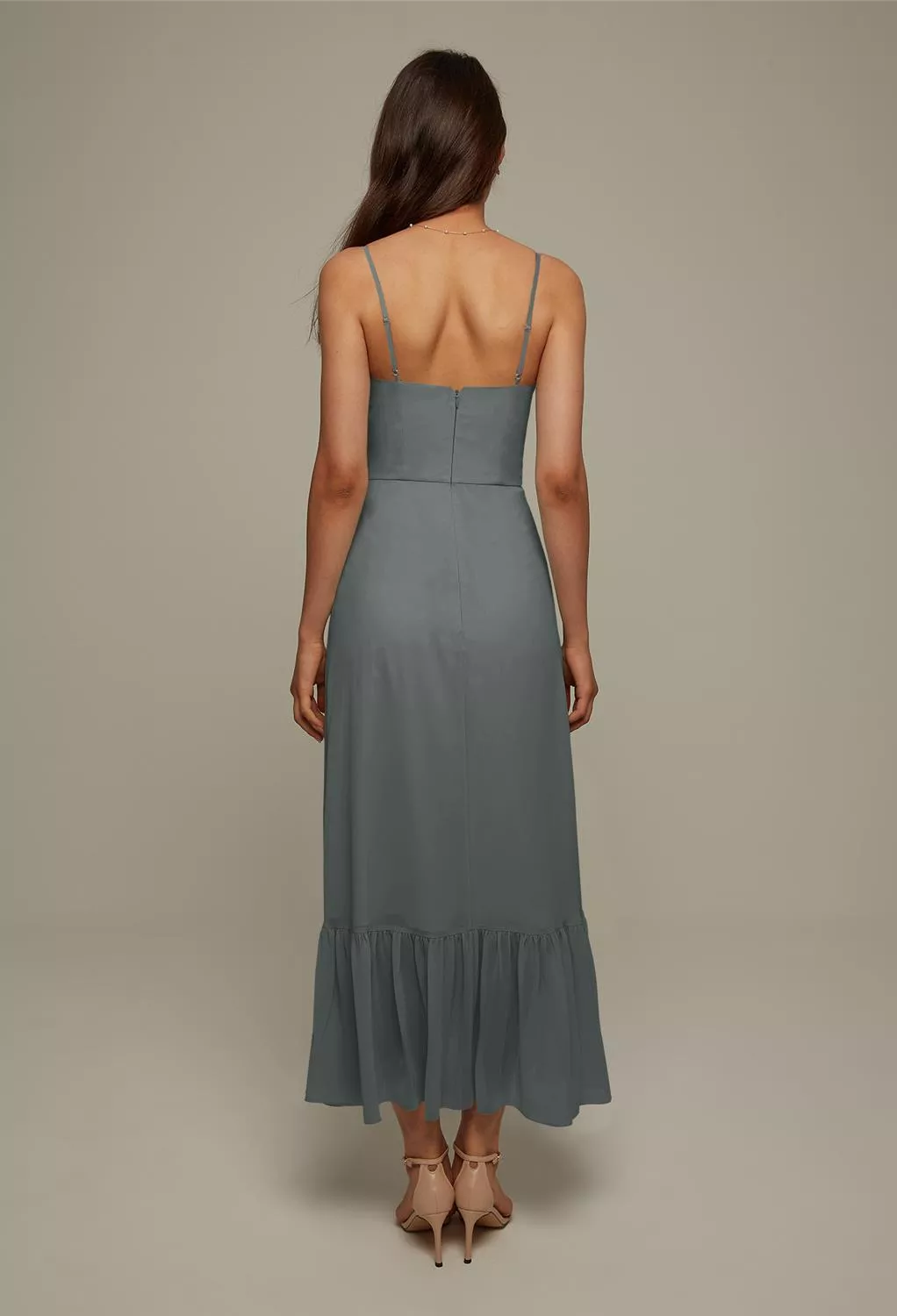 AW Denise Steel Gray  Beach Wedding Guest Dresses