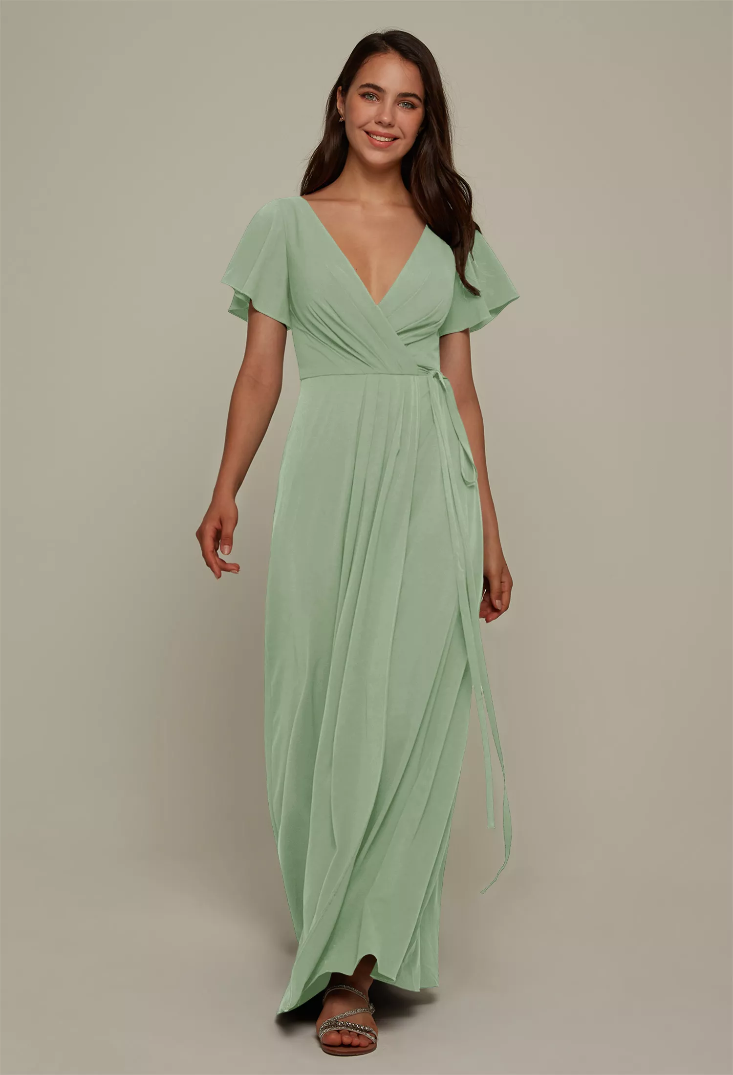 Sage Green Bridesmaid Convertible Wrap Dress Canada Pea Green Bridesmaid Dress Infinity Dress Wrap Dress Convertible