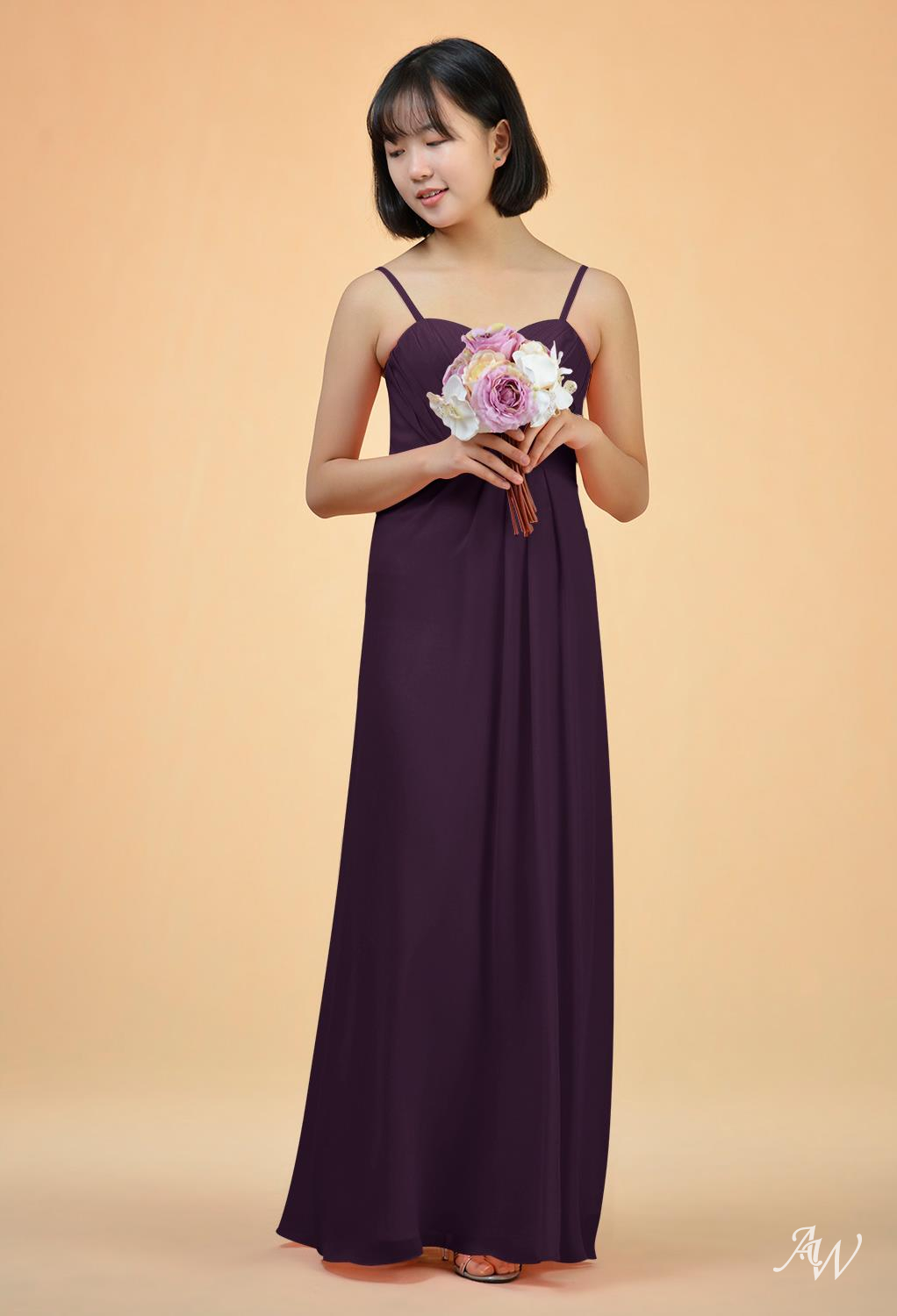 AW Kayla Grape Bridesmaid Dresses image1
