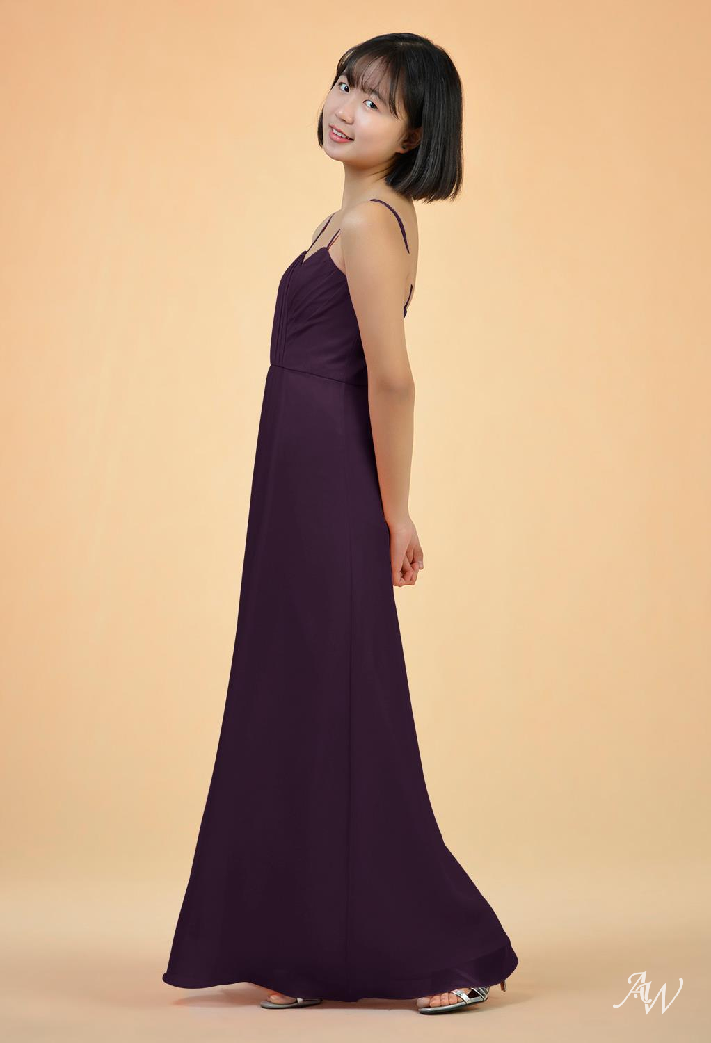 AW Kayla Grape Bridesmaid Dresses image3