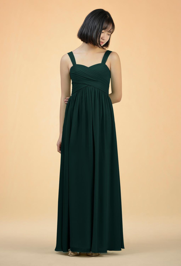 AW Abigail Dark Emerald  Junior Bridesmaid Dresses