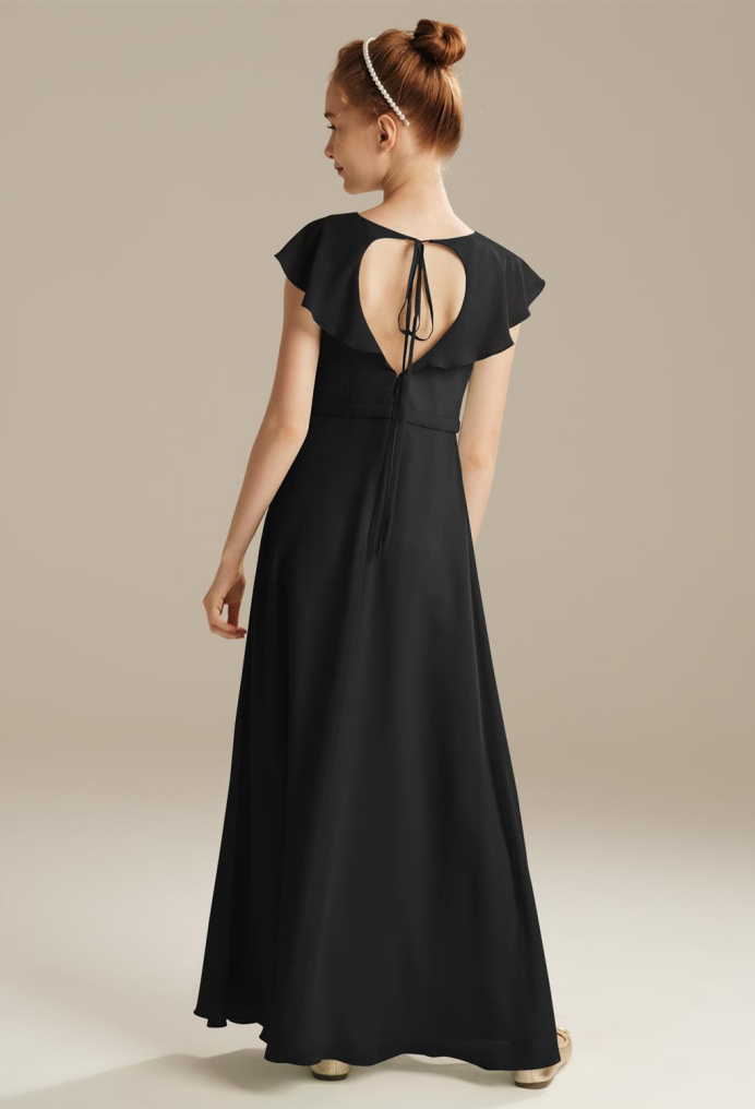 AW Vesta Black  Junior Bridesmaid Dresses