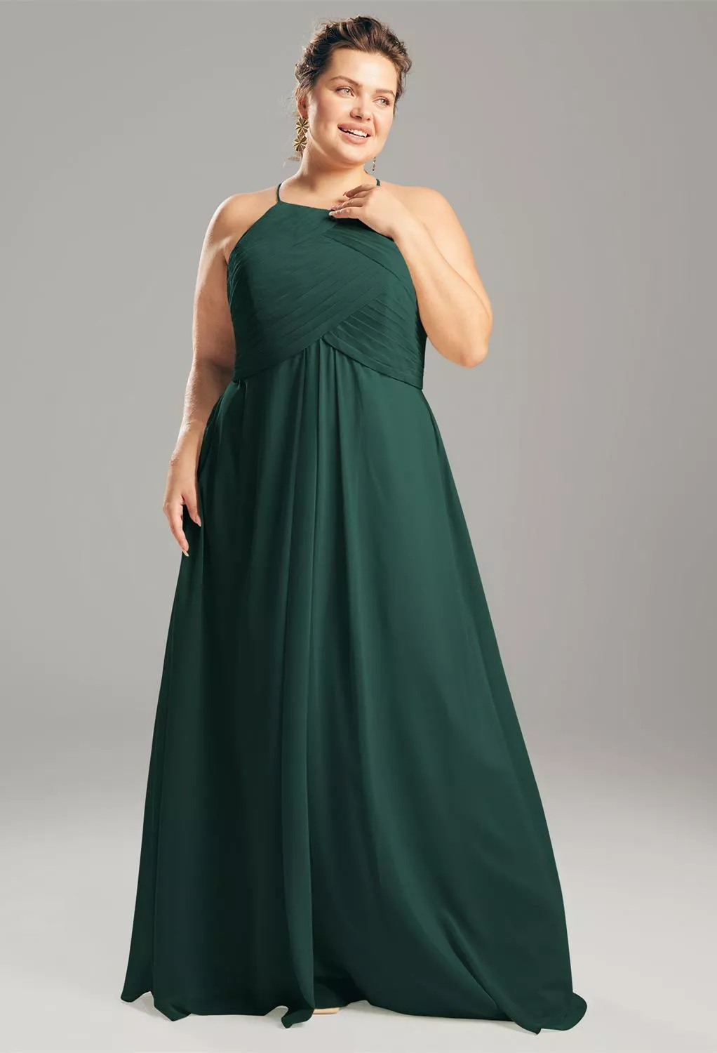 AW Aderes Dark Emerald  Maternity Bridesmaid Dresses