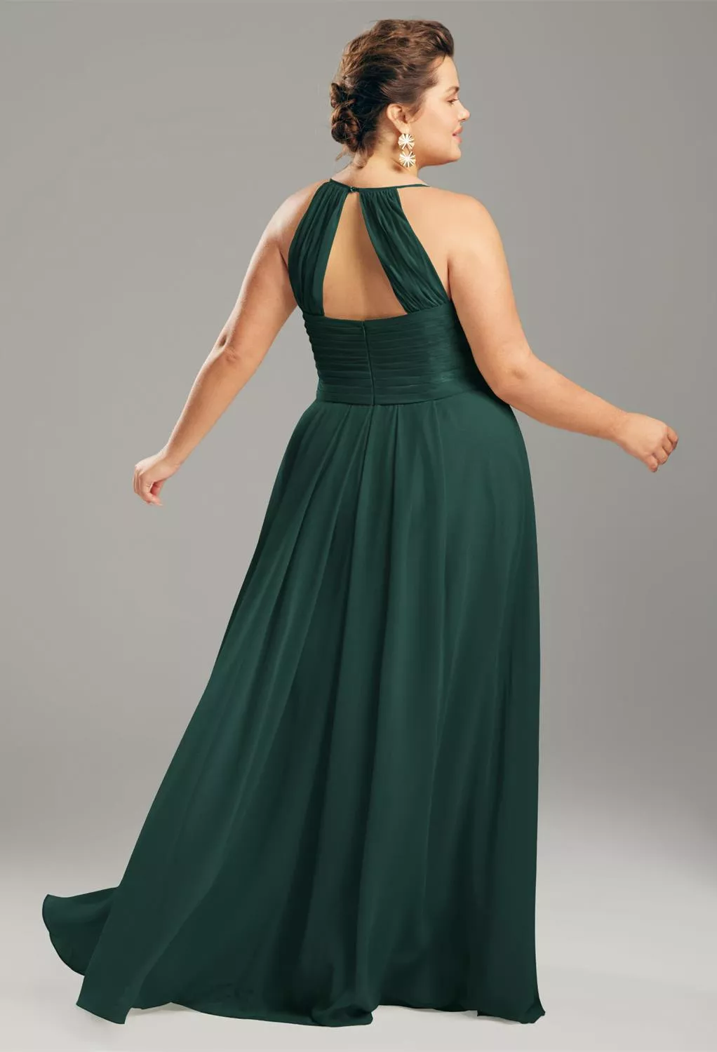 AW Aderes Dark Emerald  Maternity Bridesmaid Dresses