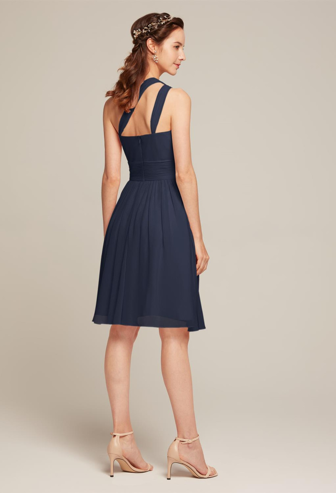 AW Winnie Dark Navy  Short Bridesmaid Dresses