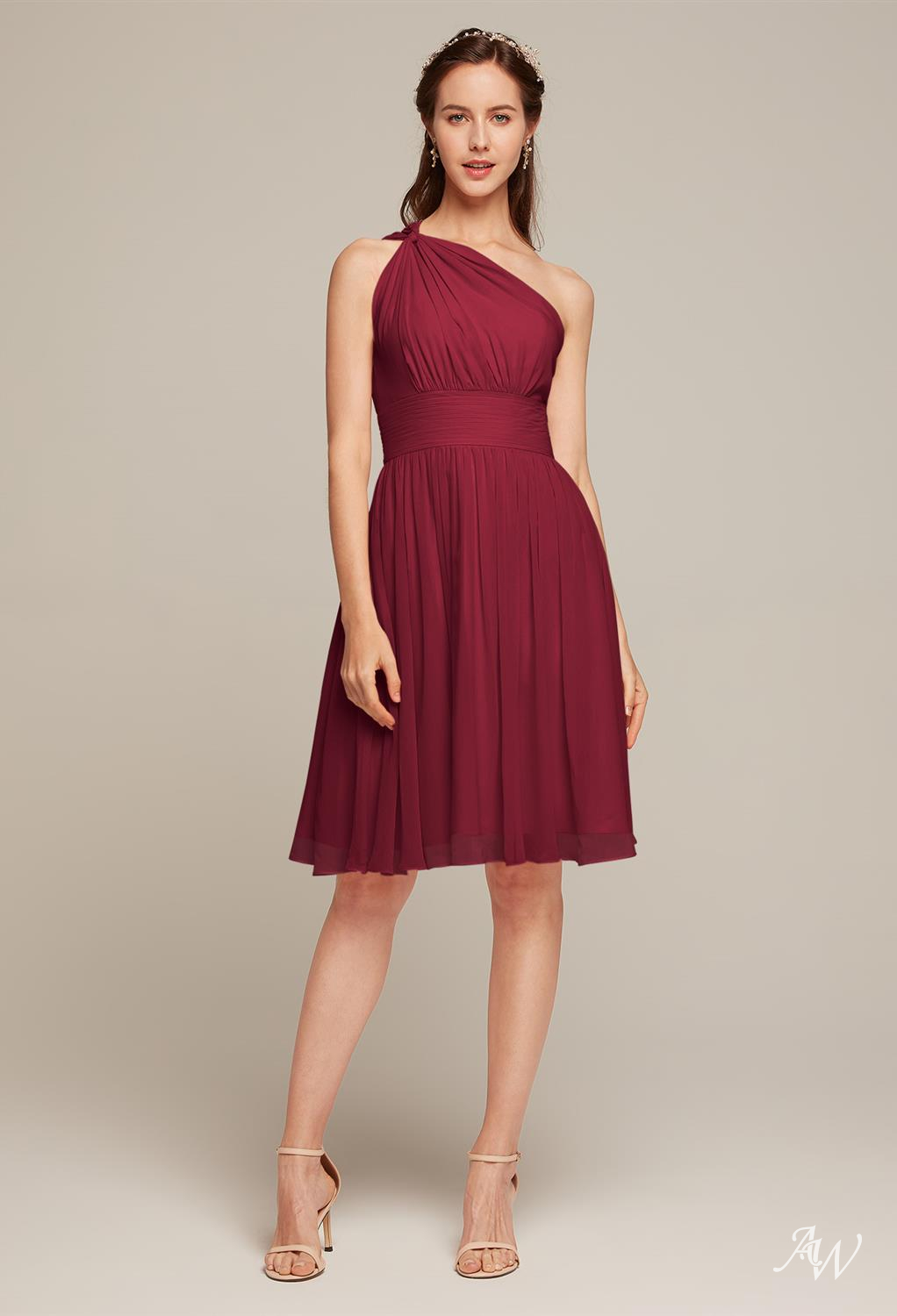 AW Winnie Jester Red Bridesmaid Dresses image1