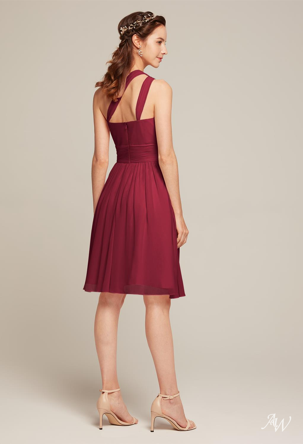 AW Winnie Jester Red Bridesmaid Dresses image4