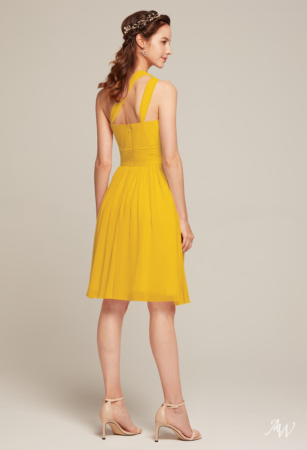 AW Winnie Mustard Yellow Bridesmaid Dresses image4