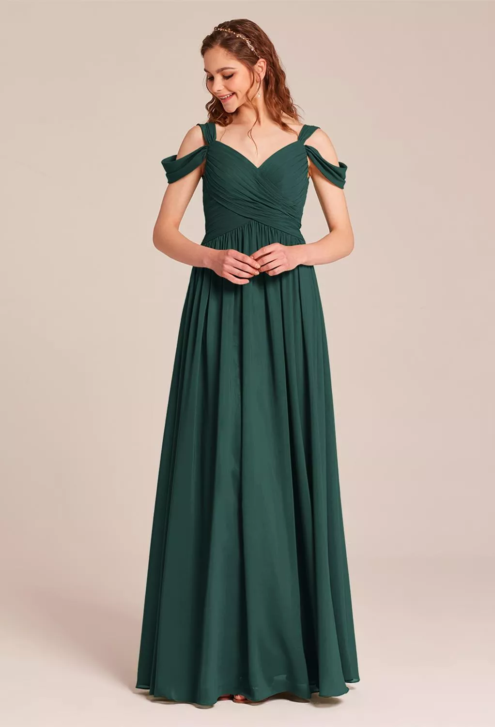 AW Gracia Dark Emerald  Maternity Bridesmaid Dresses