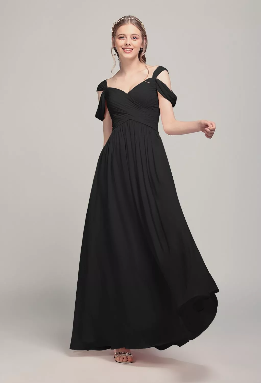 AW Janette Black  Maternity Bridesmaid Dresses