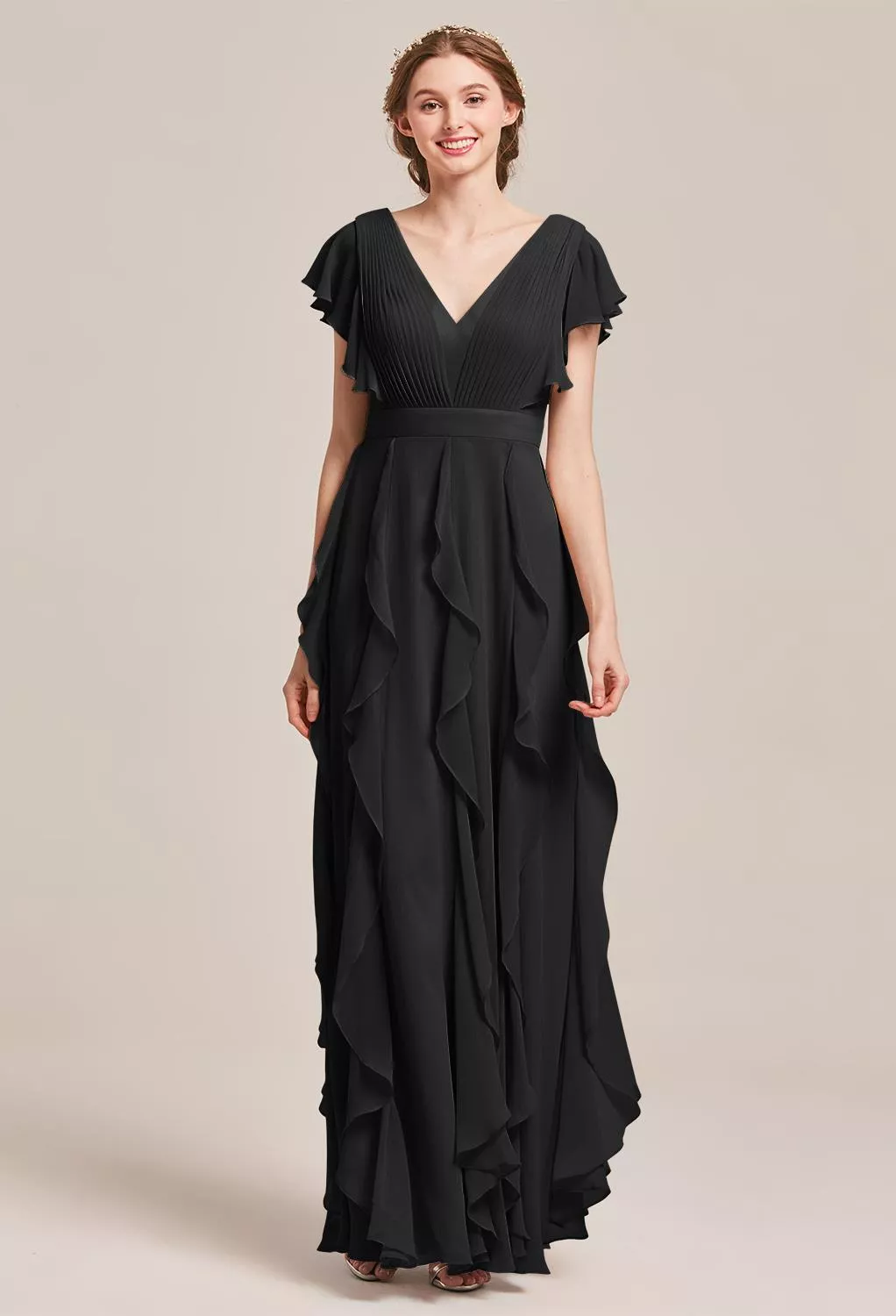 AW Vinnie Black  Maternity Bridesmaid Dresses