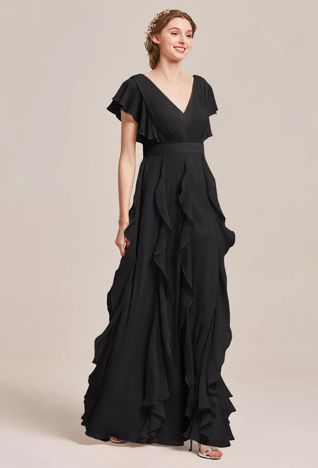 AW Vinnie Black  Maternity Bridesmaid Dresses