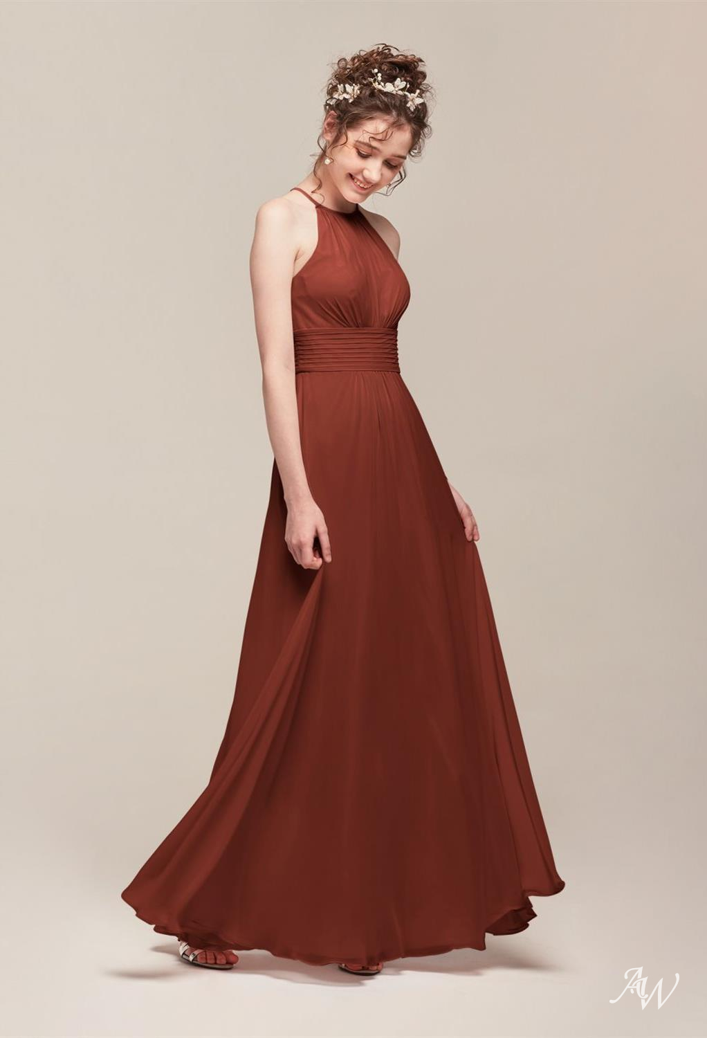 AW Fanny Rust Bridesmaid Dresses image2