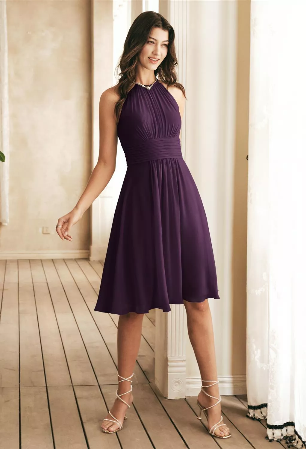 AW Keziah Grape  Wedding Guest Dresses