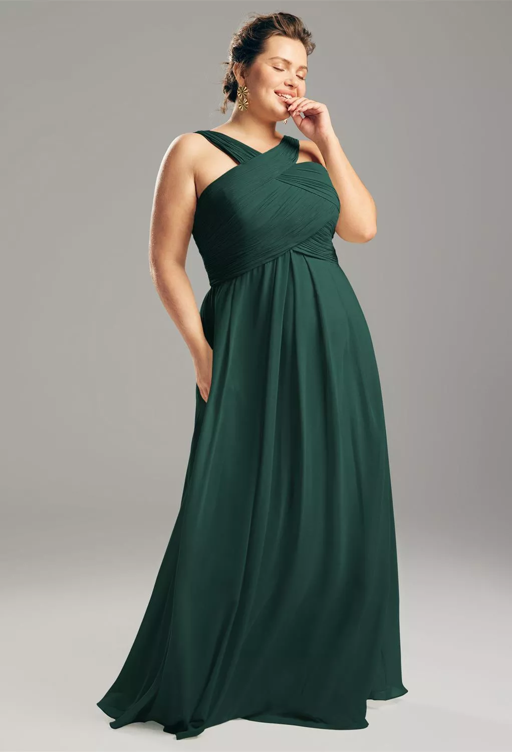 AW Vienna Dark Emerald  Maternity Bridesmaid Dresses