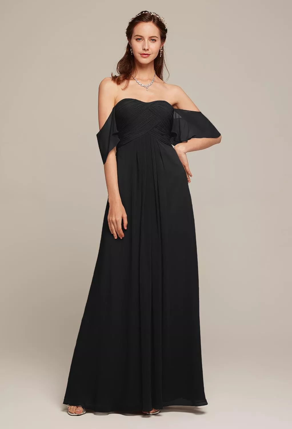 AW Griselda Black  Maternity Bridesmaid Dresses