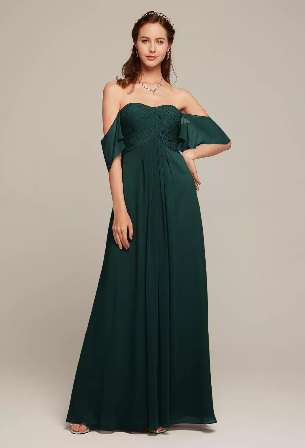 AW Griselda Dark Emerald  Maternity Bridesmaid Dresses
