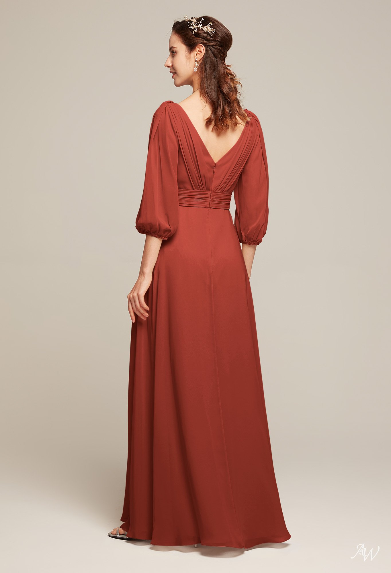 AW Polly Rust Bridesmaid Dresses image2