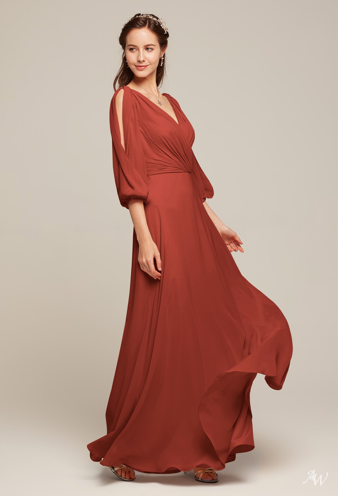 AW Polly Rust Bridesmaid Dresses image3