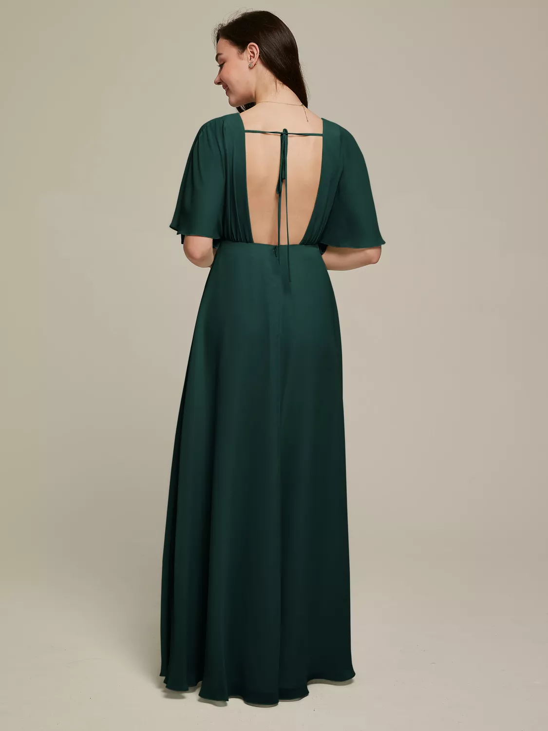 AW Vickie Dark Emerald  Maternity Bridesmaid Dresses