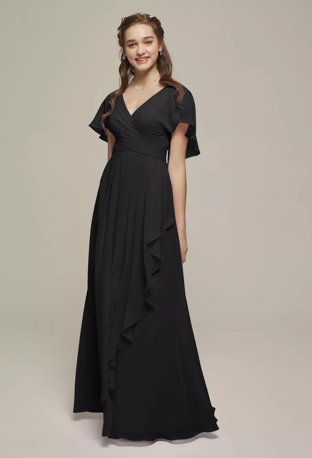 AW Clarice Black  Maternity Bridesmaid Dresses