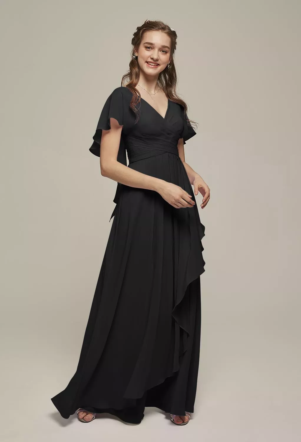 AW Clarice Black  Maternity Bridesmaid Dresses