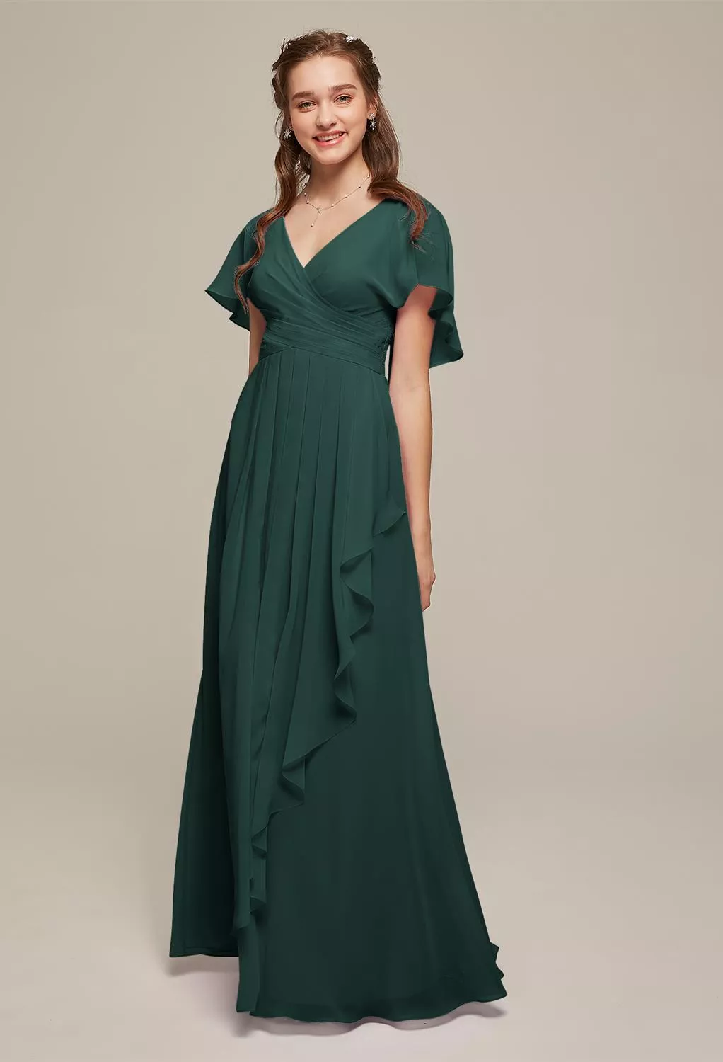 AW Clarice Dark Emerald  Maternity Bridesmaid Dresses
