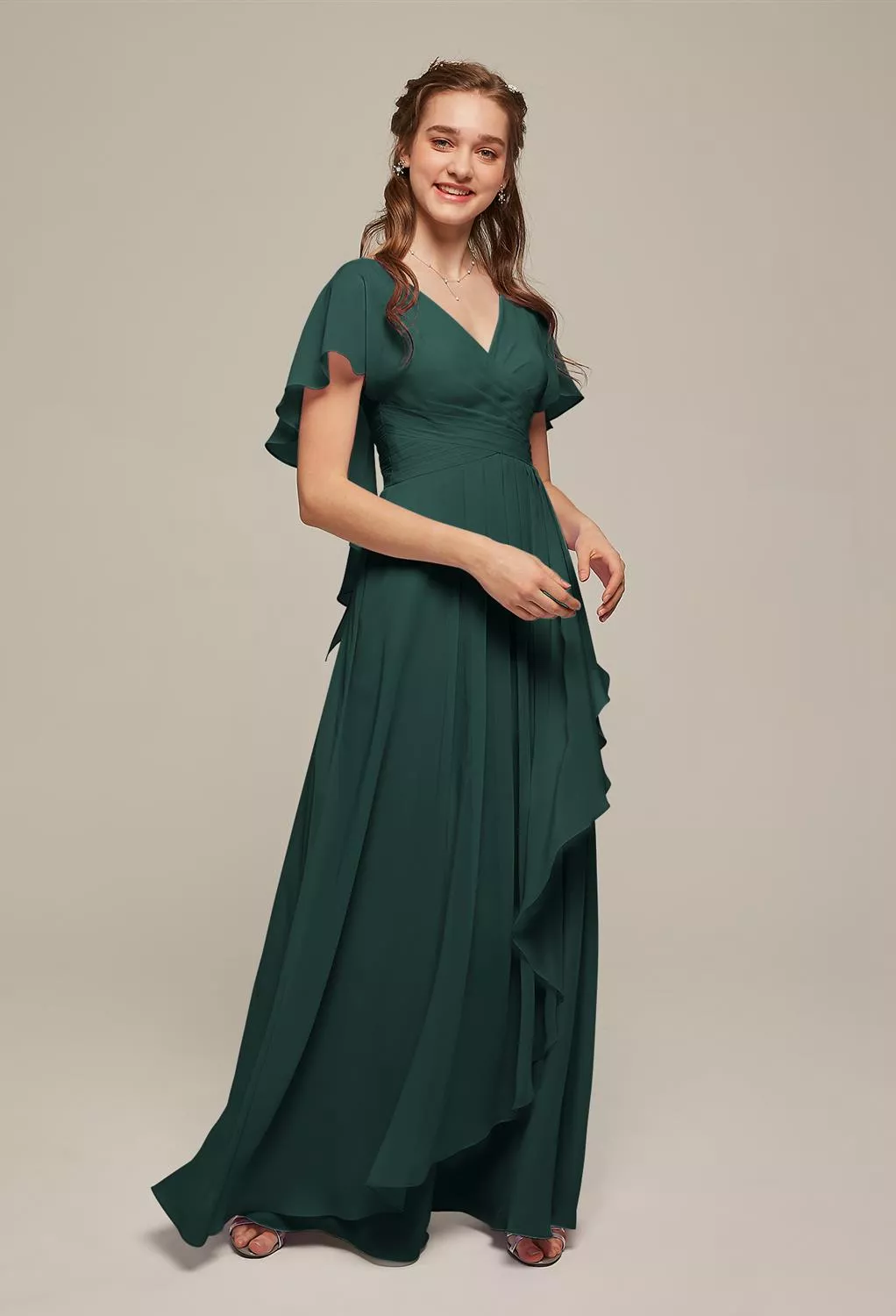 AW Clarice Dark Emerald  Maternity Bridesmaid Dresses