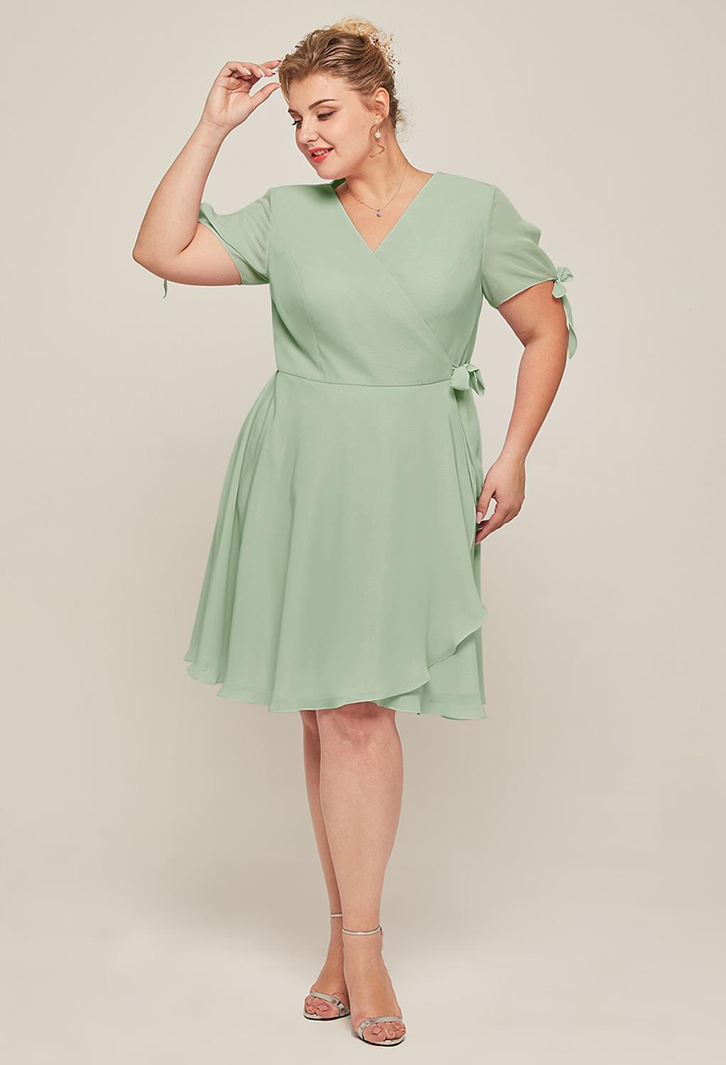 AW Carroll Sage Green  Casual Wedding Guest Dresses
