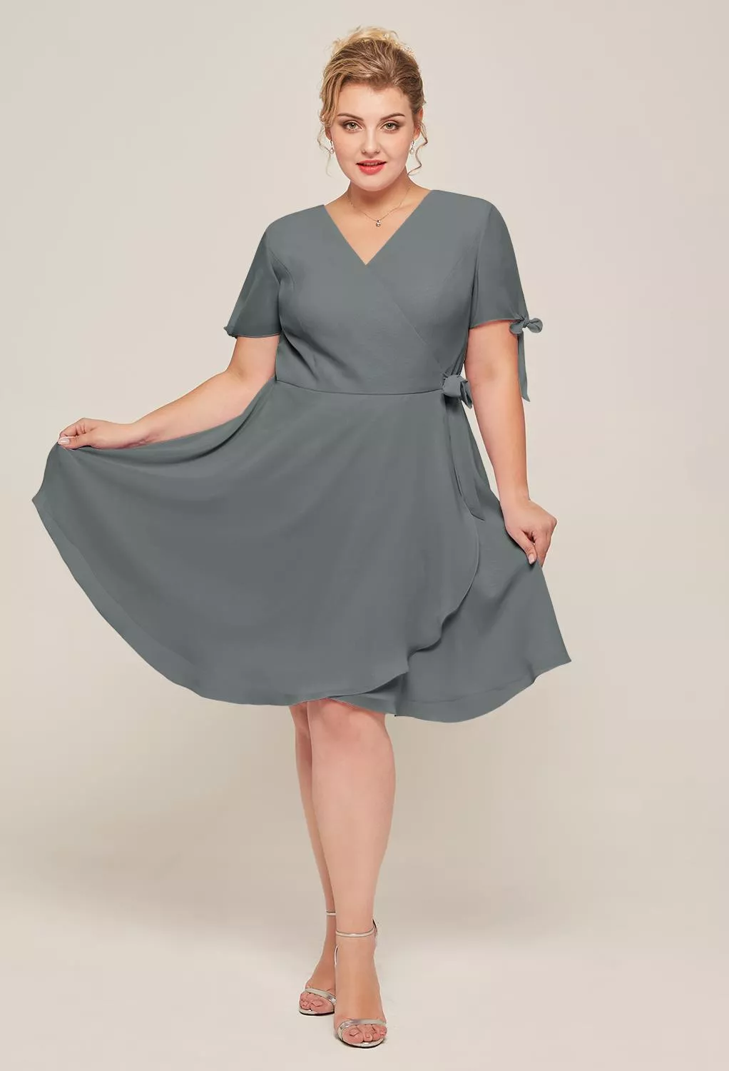AW Carroll Steel Gray  Country Wedding Guest Dresses