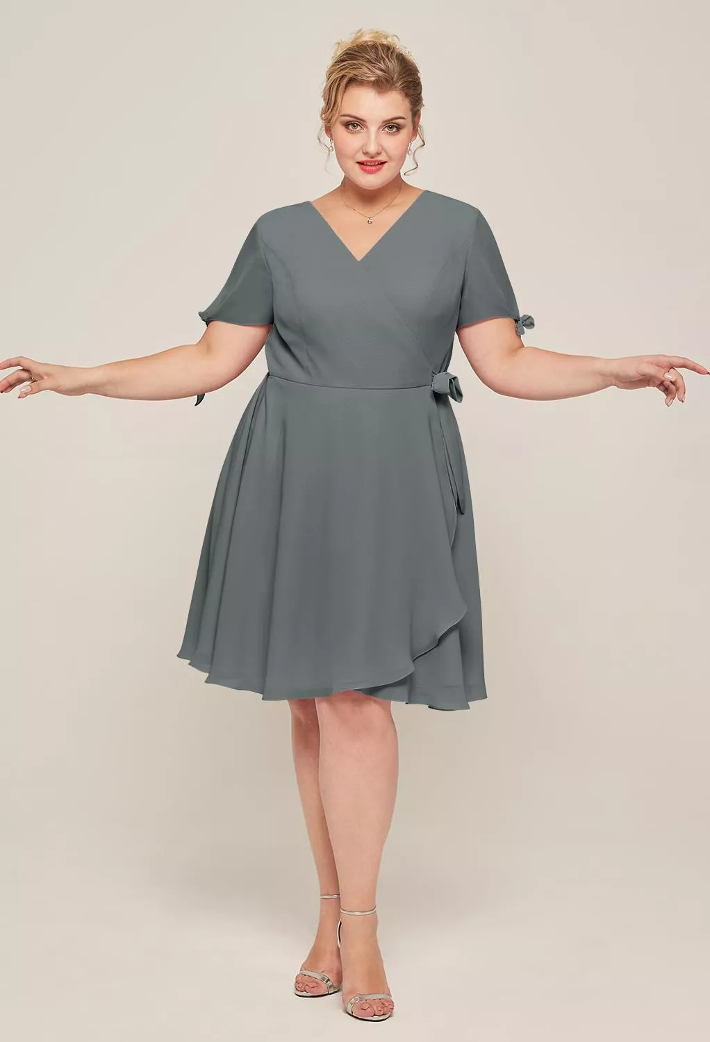 AW Carroll Steel Gray  Country Wedding Guest Dresses