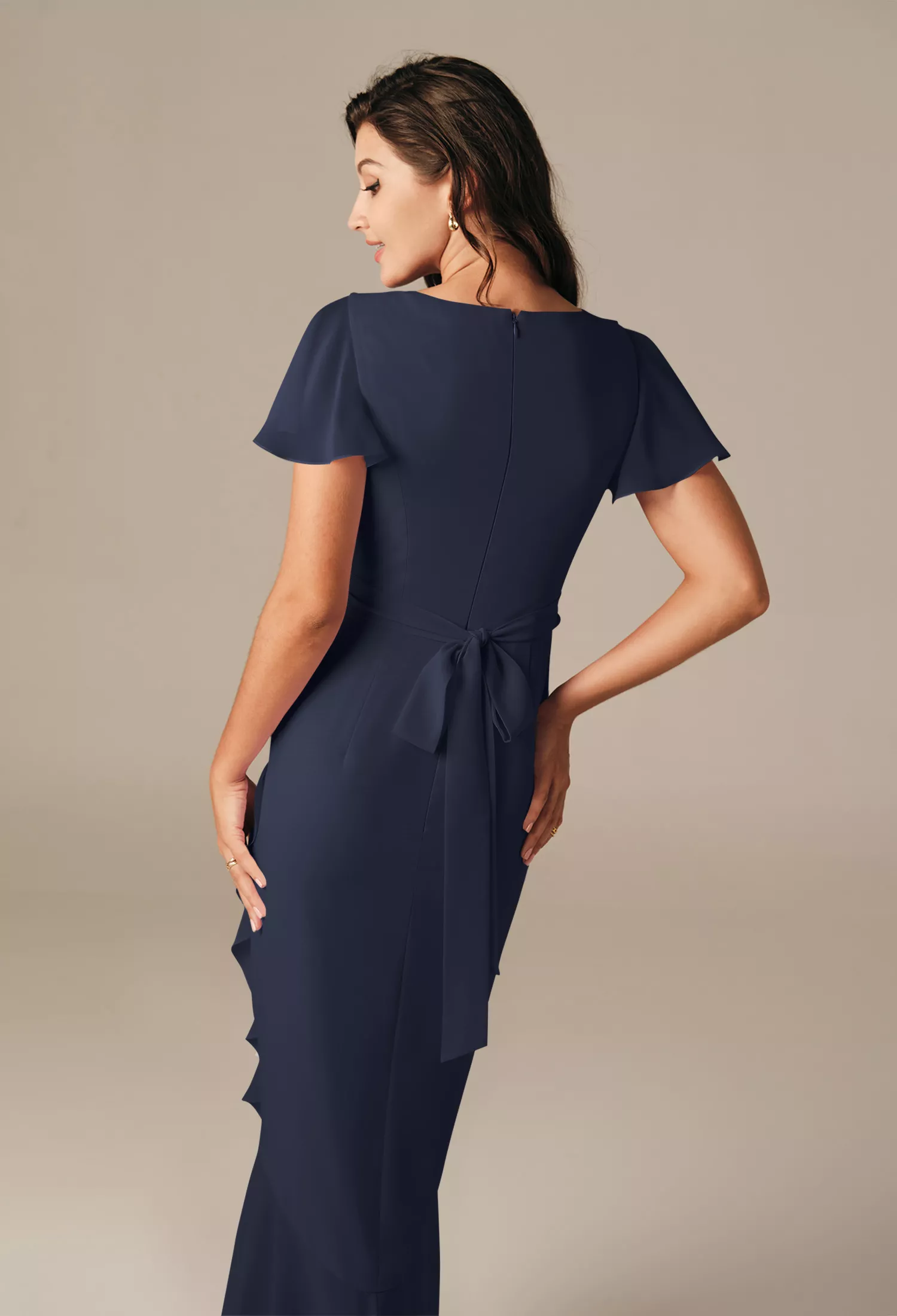 AW Celia Dark Navy  Spring Wedding Guest Dresses