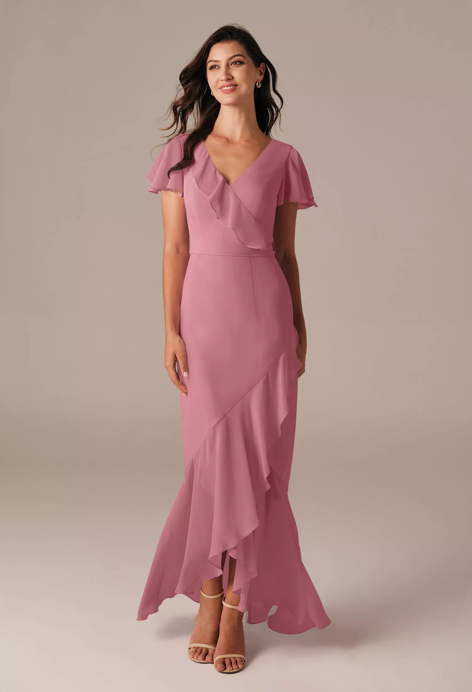 AW Celia Desert Rose  Fall Wedding Guest Dresses