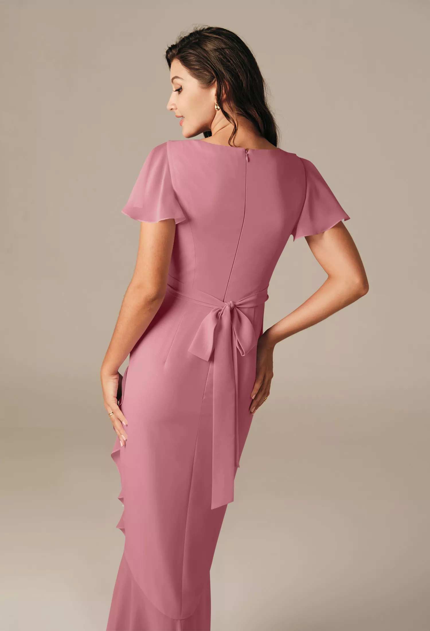 AW Celia Desert Rose  Fall Wedding Guest Dresses