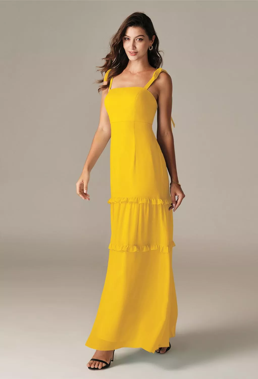AW Empress Mustard Yellow  Fall Wedding Guest Dresses