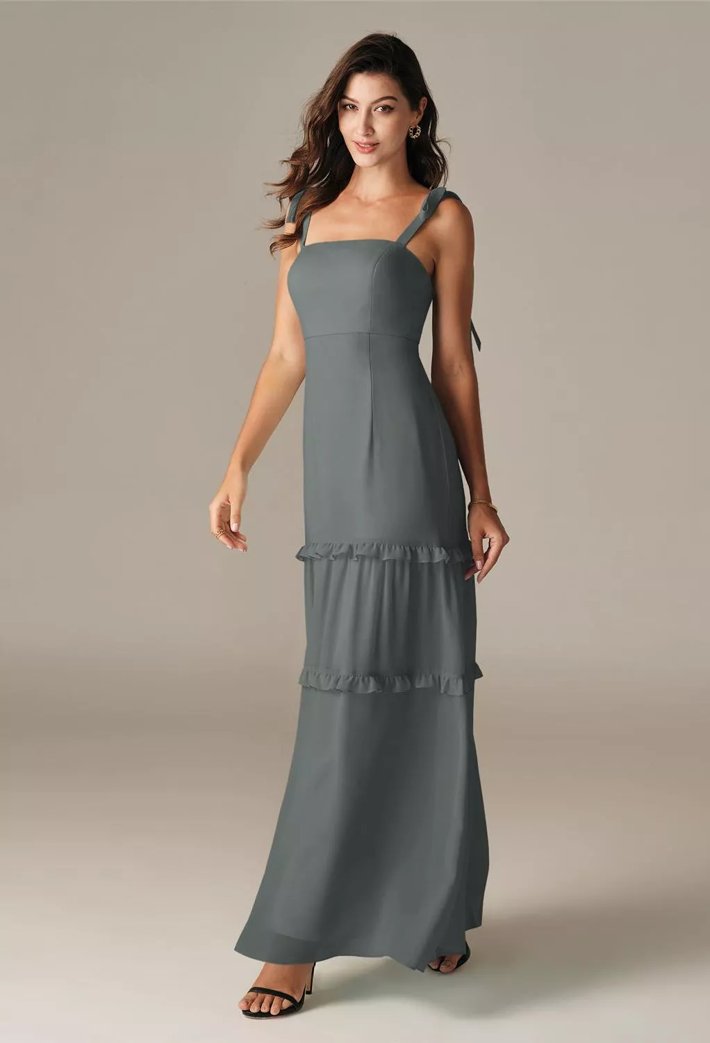 AW Empress Steel Gray  Fall Wedding Guest Dresses