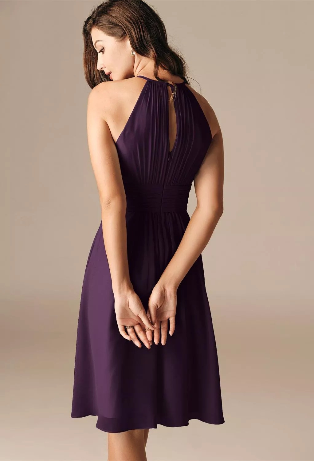AW Leda Grape  Spring Wedding Guest Dresses