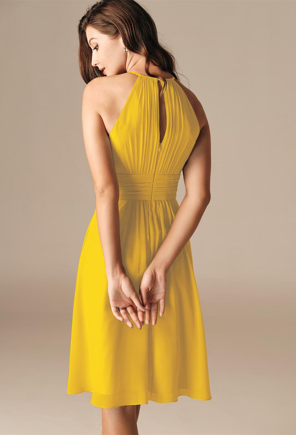 AW Leda Mustard Yellow  Spring Wedding Guest Dresses