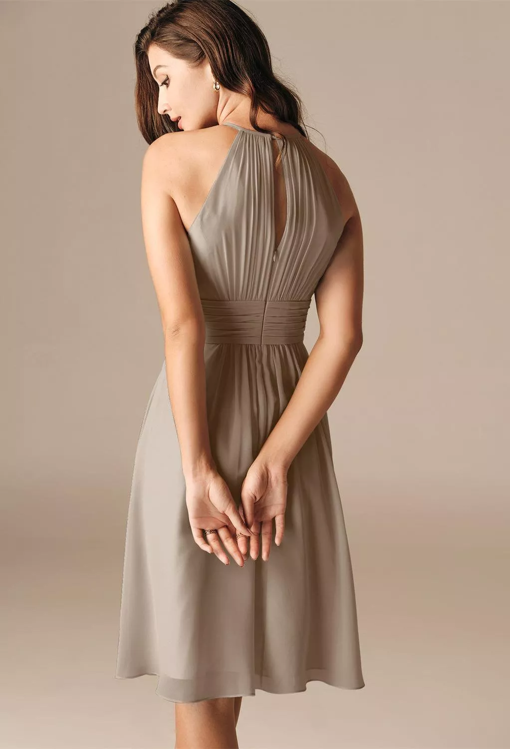 AW Leda Taupe  Spring Wedding Guest Dresses