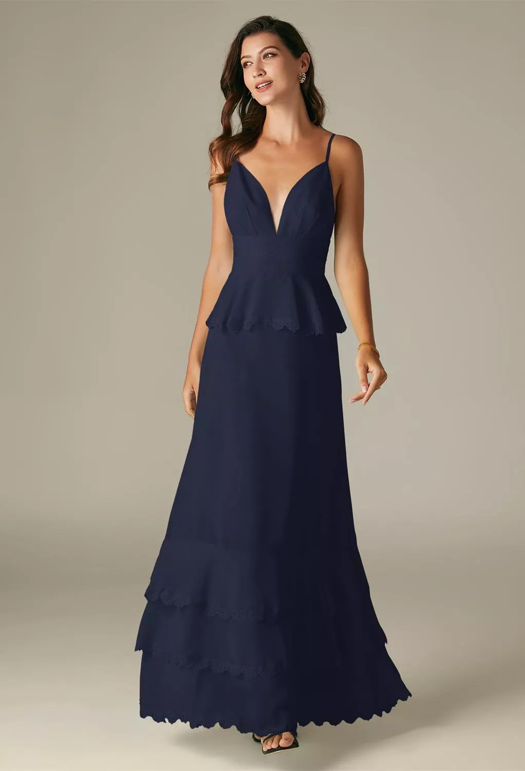 AW Khanum Dark Navy  Spring Wedding Guest Dresses