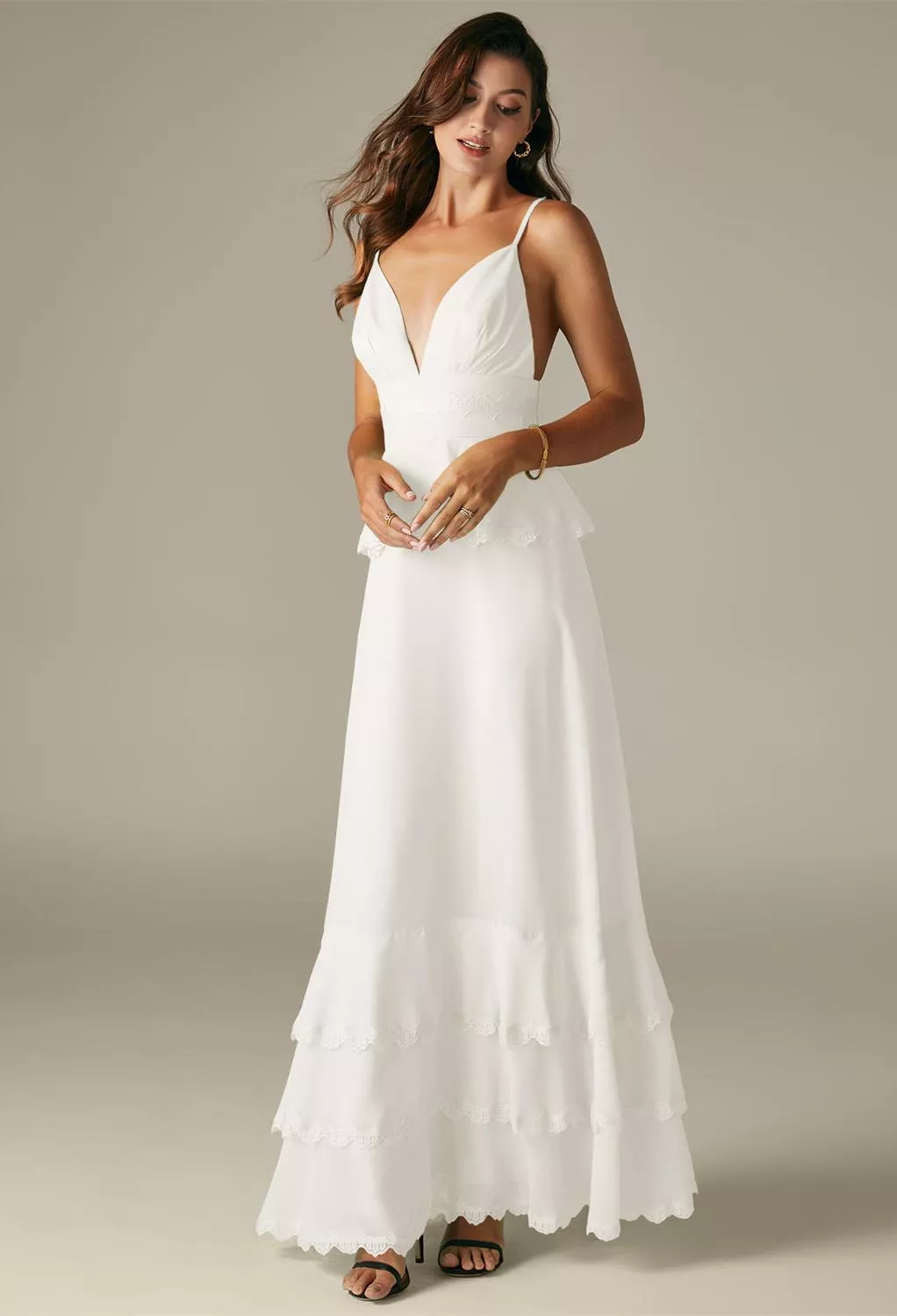 AW Khanum Ivory  Fall Wedding Guest Dresses